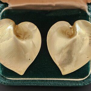 Gold-toned Earrings 80s / 90s style